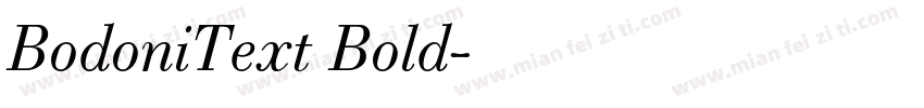 BodoniText Bold字体转换